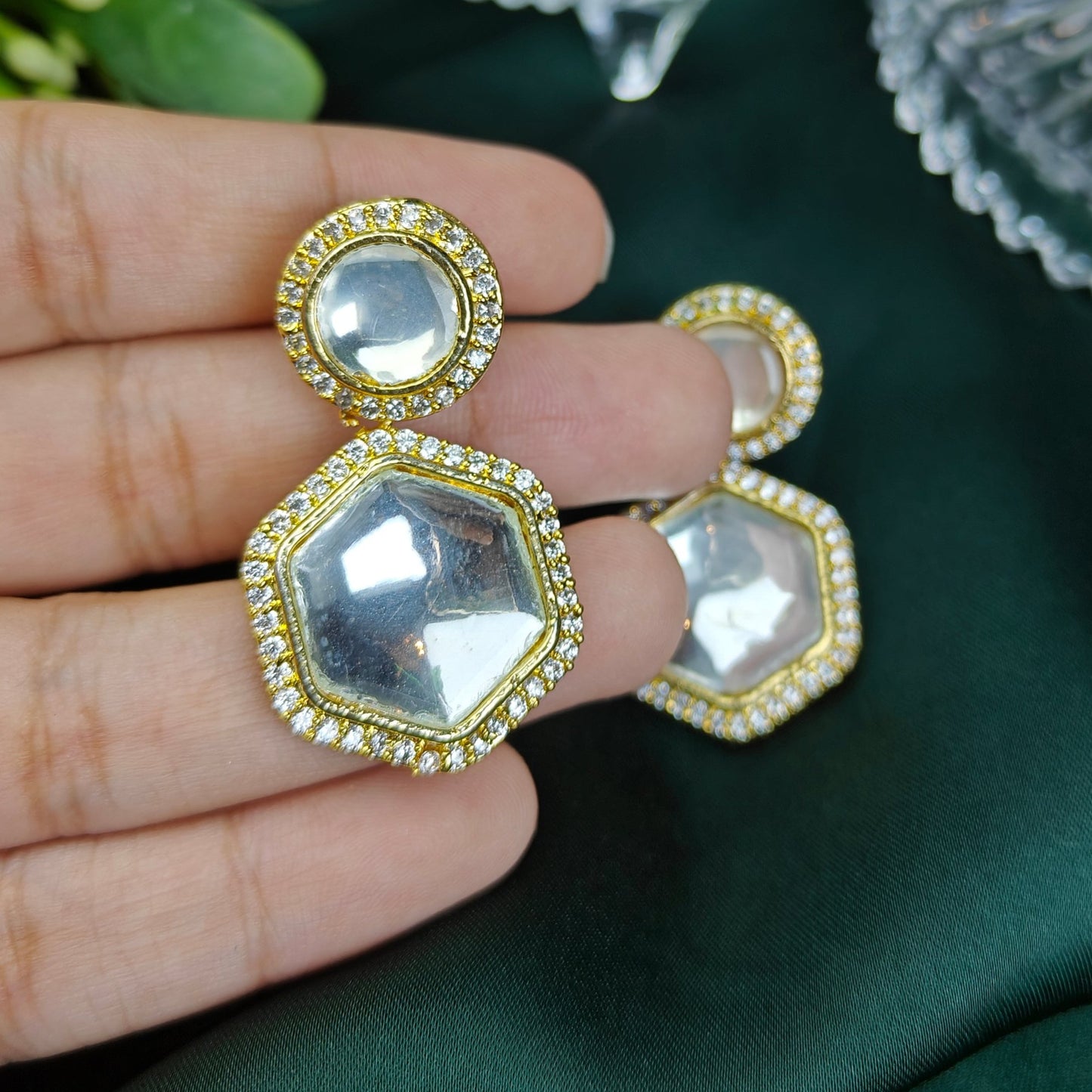 Shahnoor Mirror Earrings