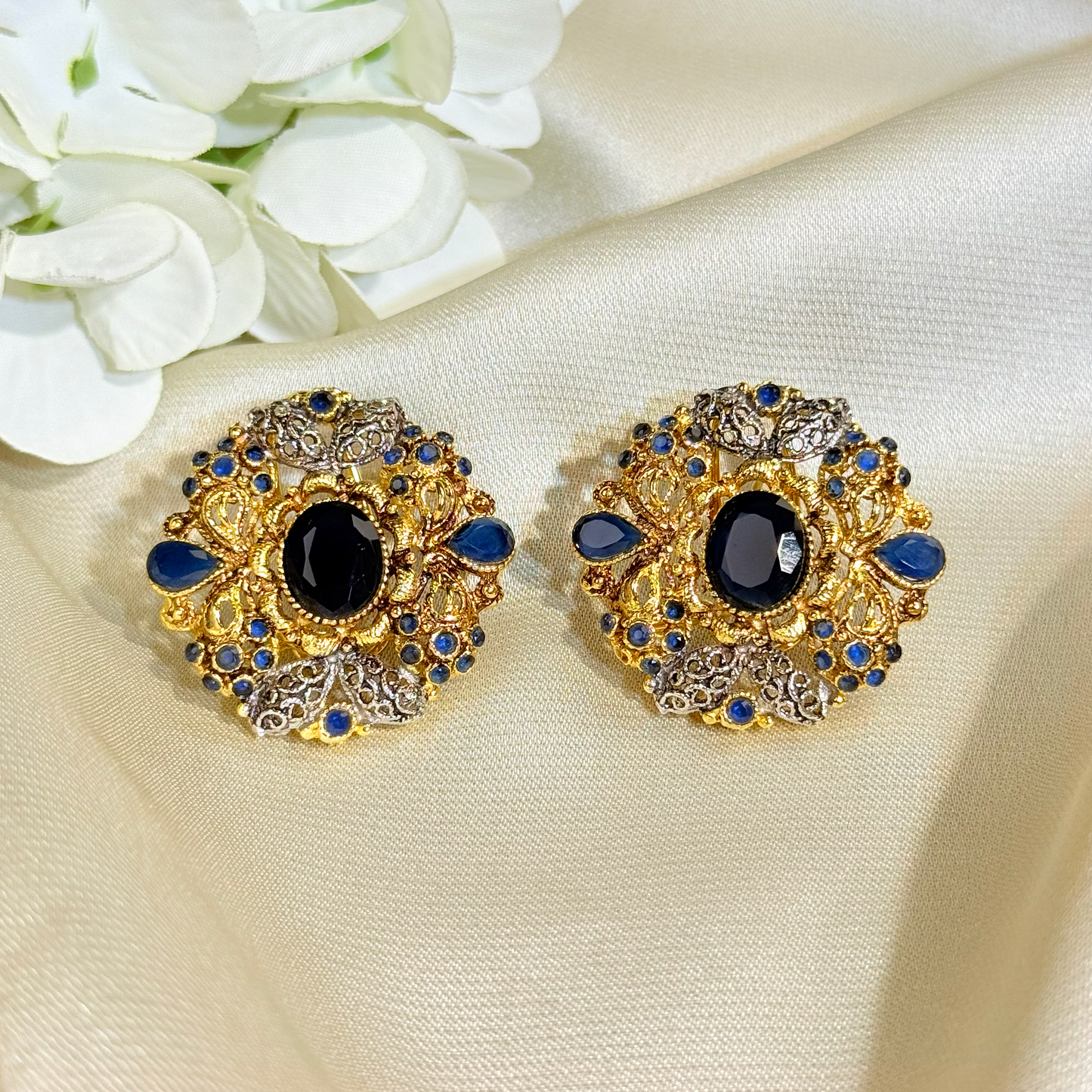 Royal Midnight Stud Earrings