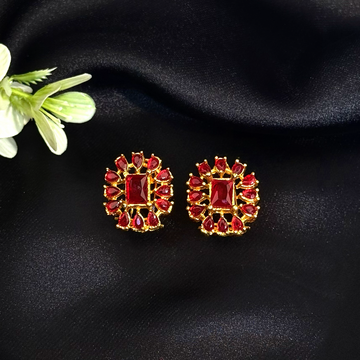 Scarlet Radiance Earrings