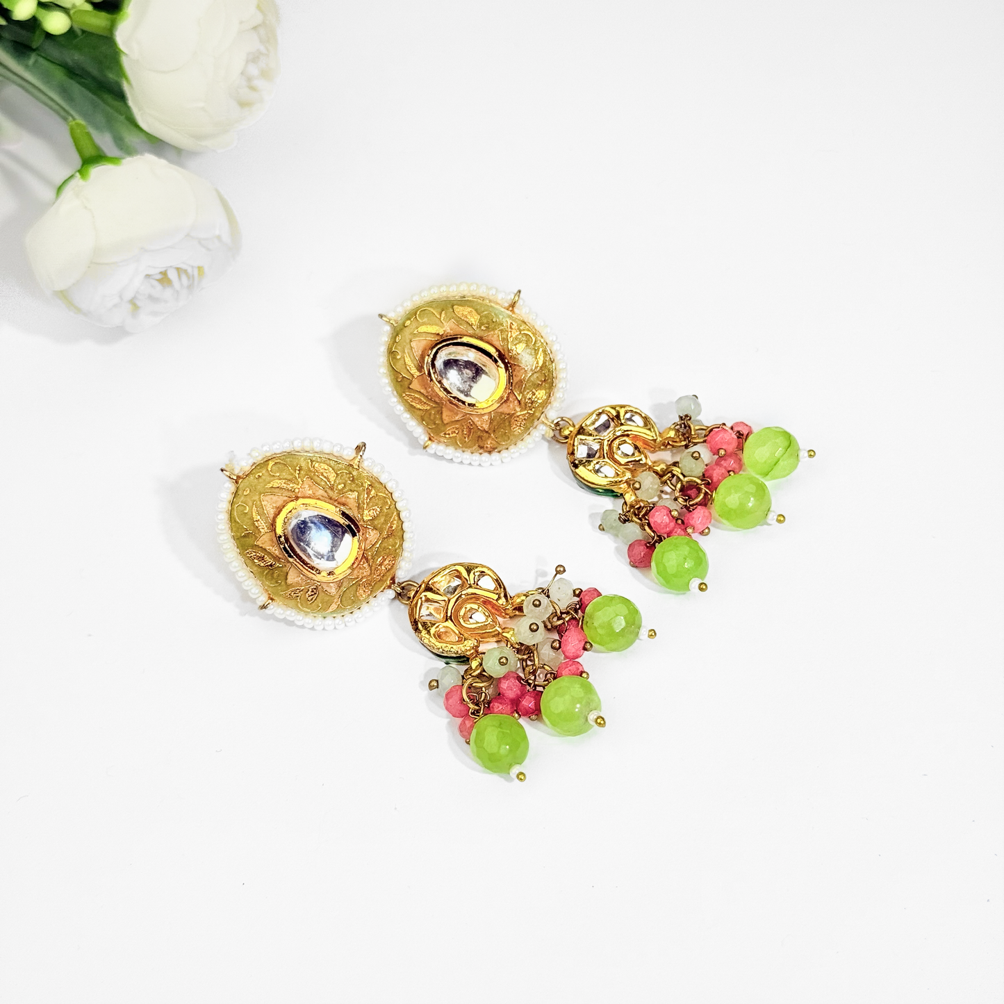 Mehreen Kundan Stud Earrings