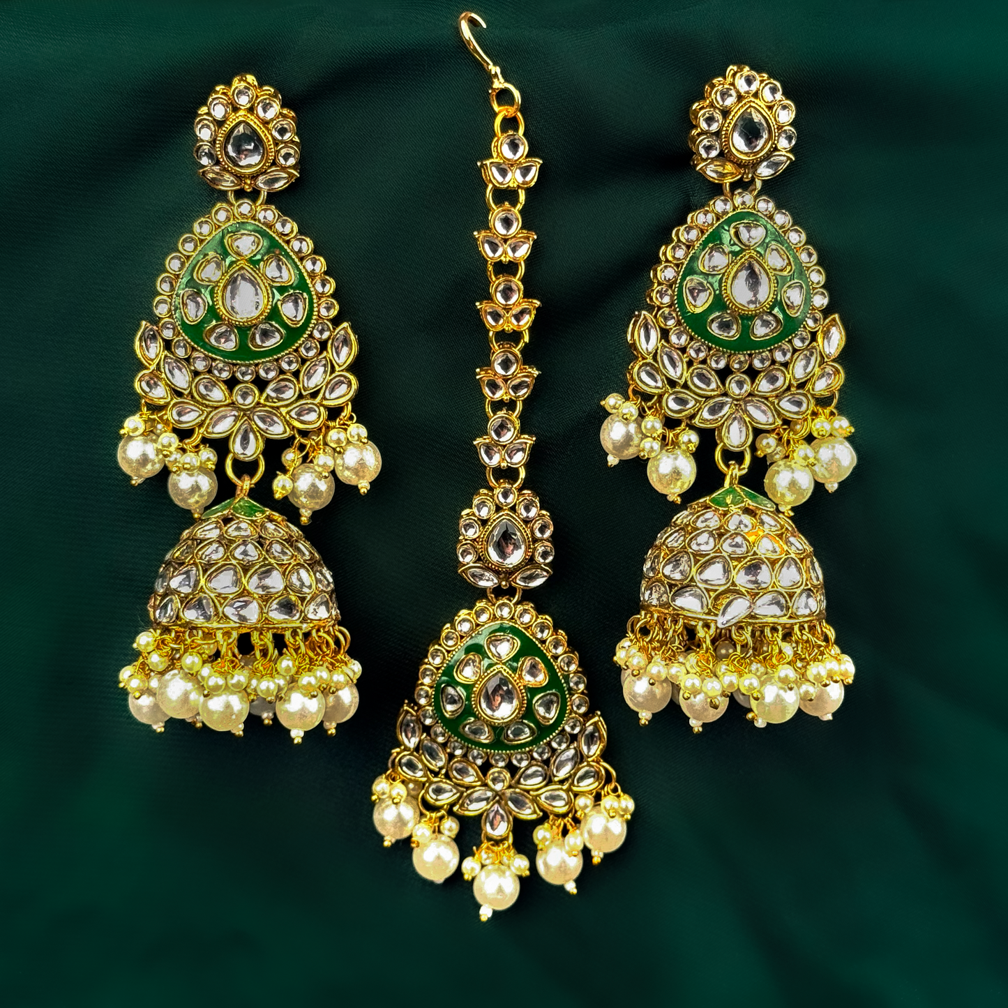 Tashfeen Earrings Tikka Set