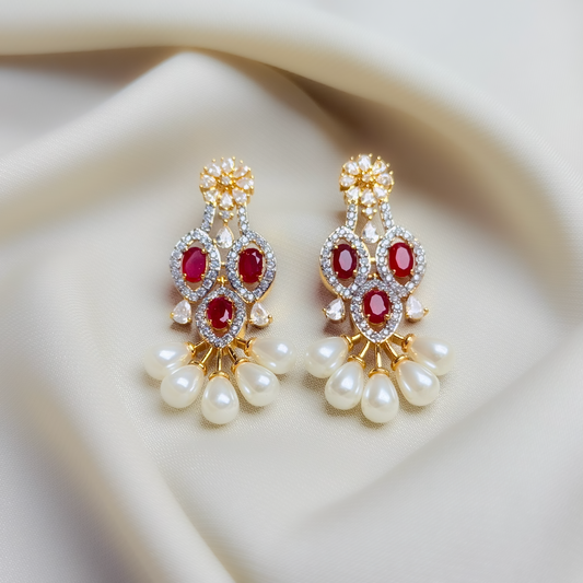 Opulent Pearl Shine Earrings