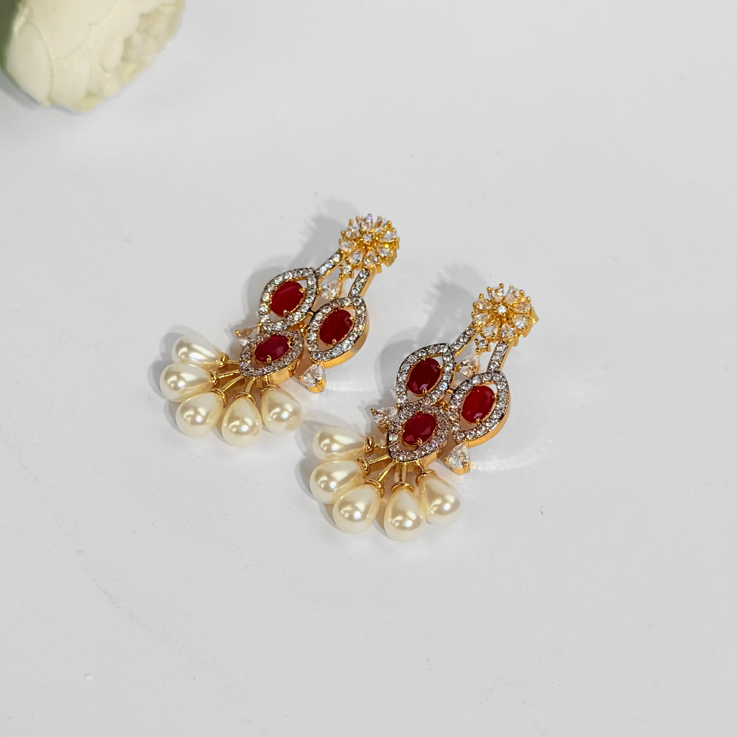 Opulent Pearl Shine Earrings