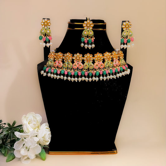 Gulbahar Pastel Choker Set