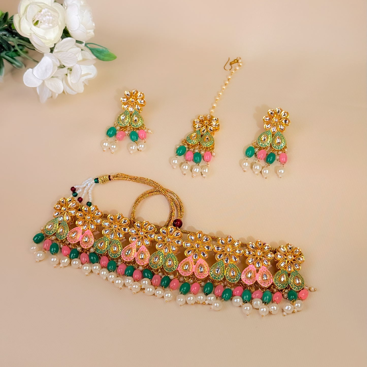 Gulbahar Pastel Choker Set