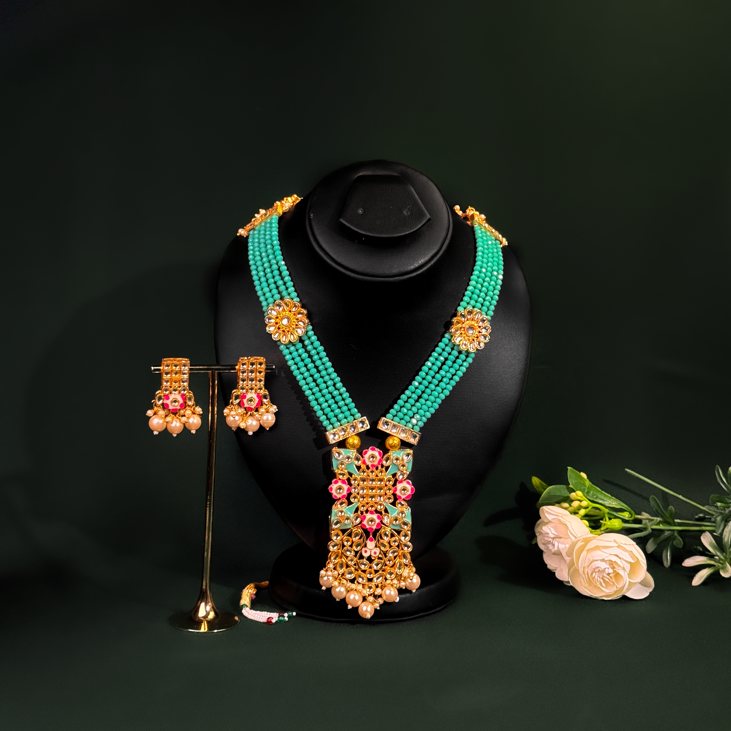 Ferozi Indian Beaded Maala Set