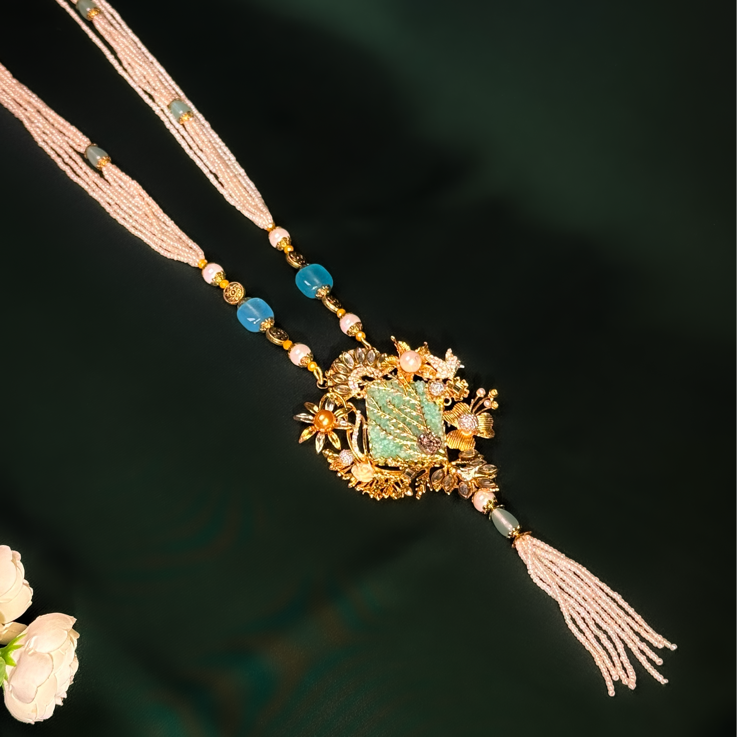 Cyan Coastal Designer Maala