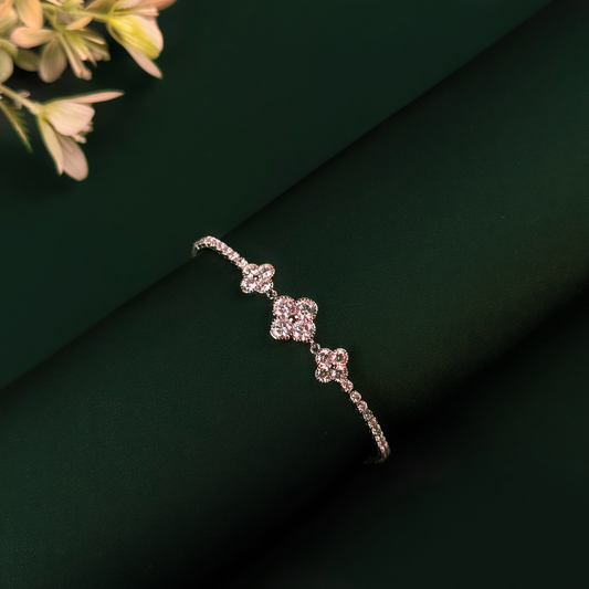 FleurGleam Crystal Bracelet