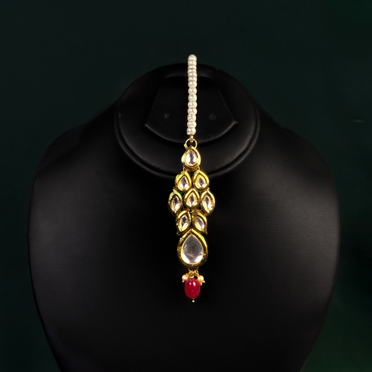 Royal Kundan Pearl Teeka