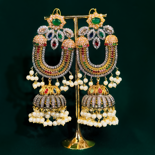 Pareesa Emerald Jhumke