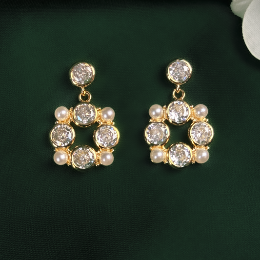 Pearl Crystal Loop Drops