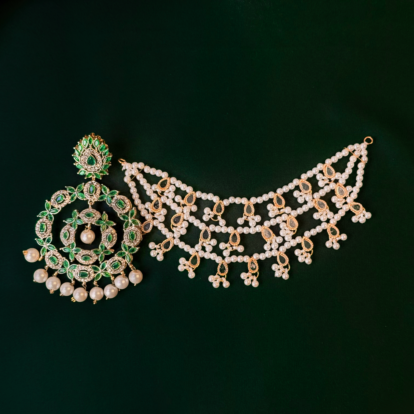 Emerald Noor Pearl Sahara Earrings