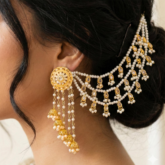 Royal Pearl Jaal Sahara Earrings