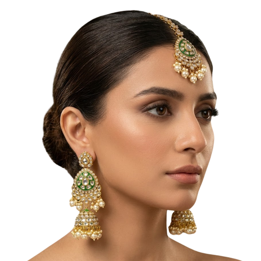 Tashfeen Earrings Tikka Set