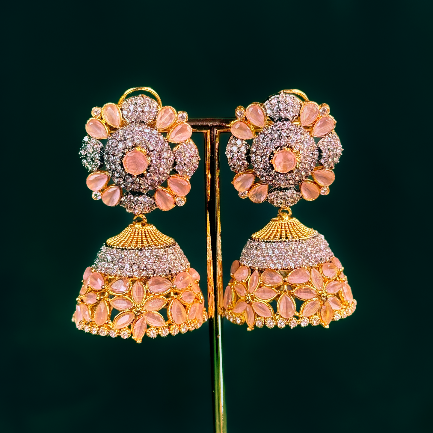 Blush Lotus Jhumkay