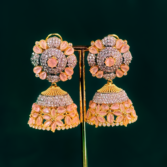 Blush Lotus Jhumkay