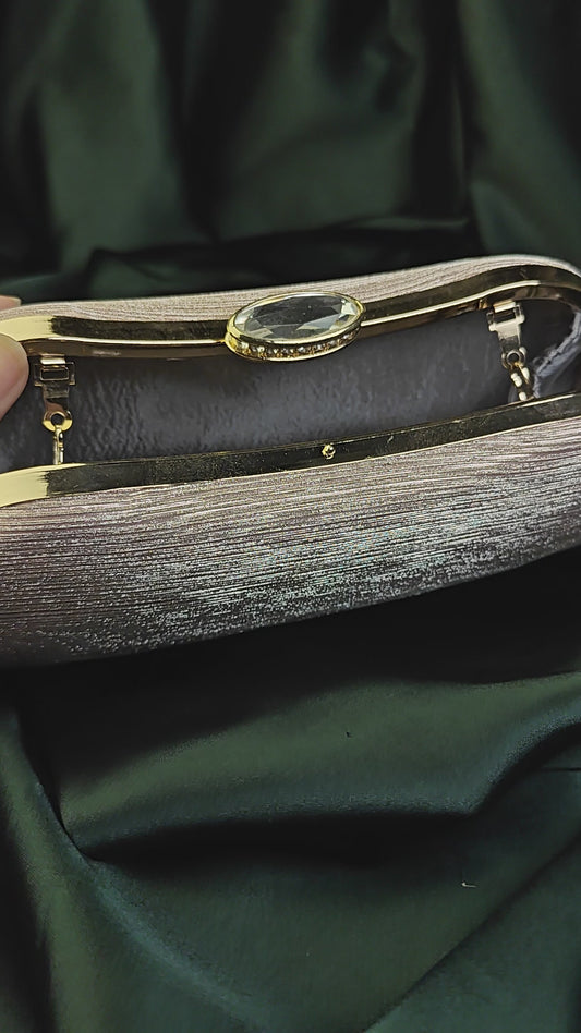 Tea Pink Lux Clutch