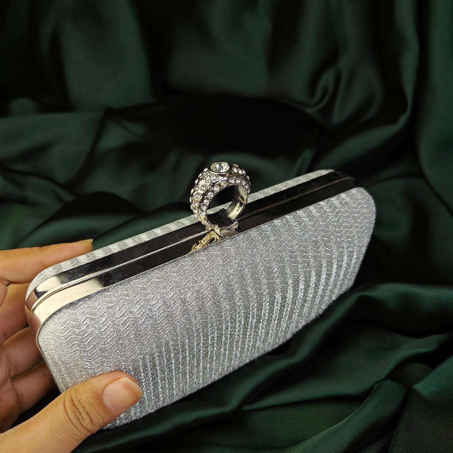 Silver Starlight Clutch